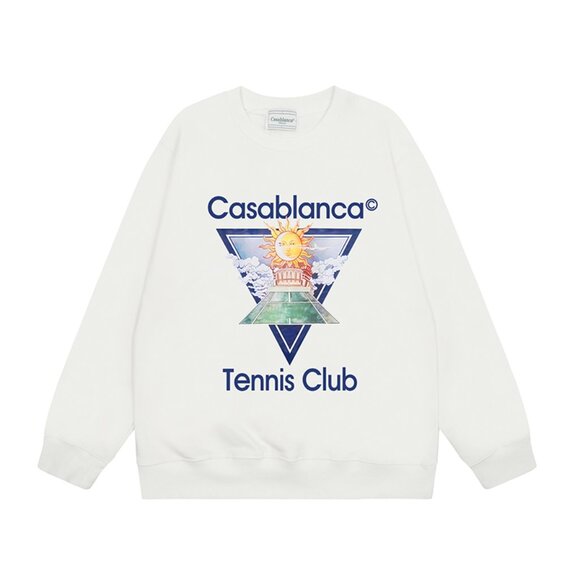 Casablanca Tennis Club Icon Graphic-Print Sweatshirt - Picture 1 of 7